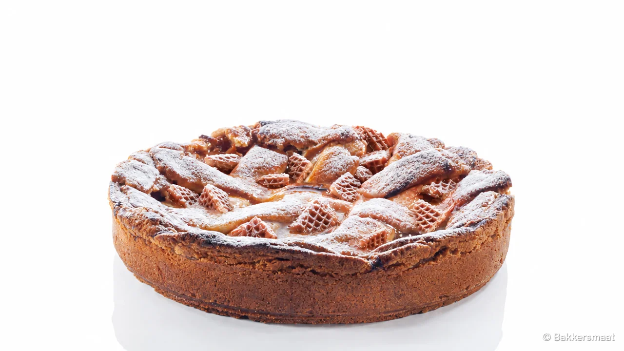 Stroopwafel Appeltaart met karamel