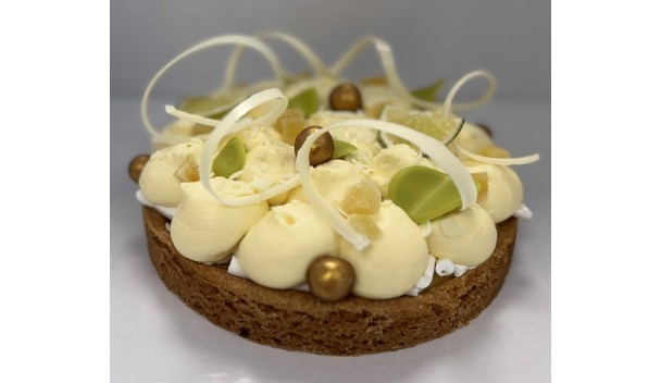 Limoen merengue slof rond